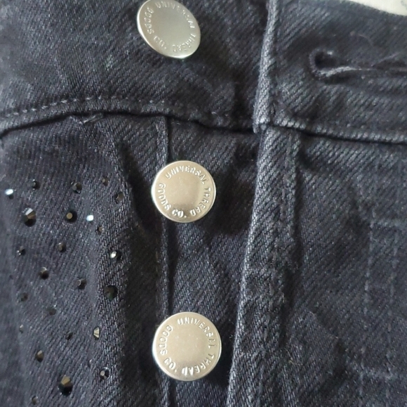 Universal Thread - Universal Thread Women's Rhinestones Embellished B Black - Picture 7 of 7